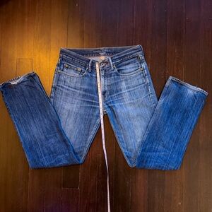 Banana Republic Men's Dark Blue 31x32 Straight Leg Jeans